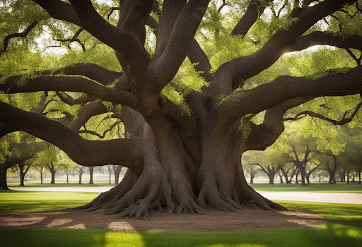 A thriving, disease-free tree in Fort Worth, highlighting the importance of professional tree disease management to ensure healthy and resilient trees.