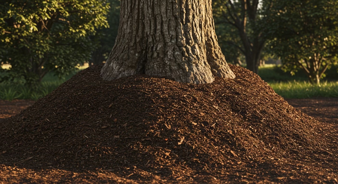 Signs Your Tree Is Suffering From a Mulch Volcano